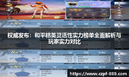 权威发布：和平精英灵活性实力榜单全面解析与玩家实力对比