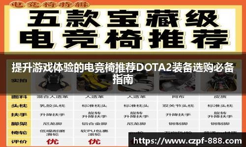 提升游戏体验的电竞椅推荐DOTA2装备选购必备指南